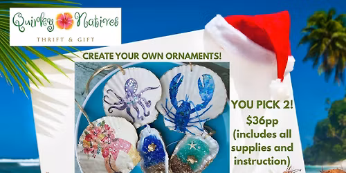 Learn to Decoupage and\/or Resin - Coastal Holiday Style!