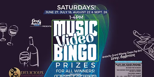 MUSIC VIDEO BINGO @ Delicious Wine Bar in St. Petersburg, FL!