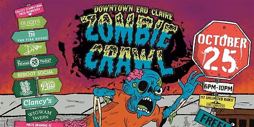 2025 Downtown Eau Claire Zombie Crawl