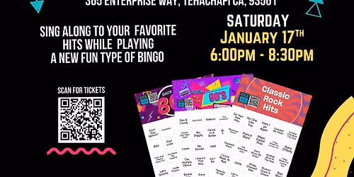Music Bingo Night @ LCB Tehachapi