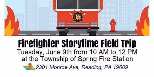 Firefighter Storytime Field Trip
