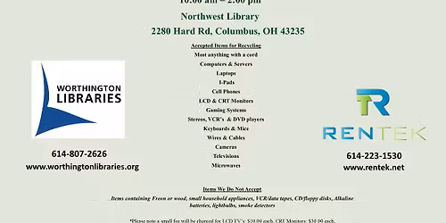 Electronic Recycling at Worthington Northwest Library