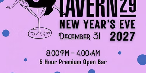 Tavern 29 NYE 27 NYC