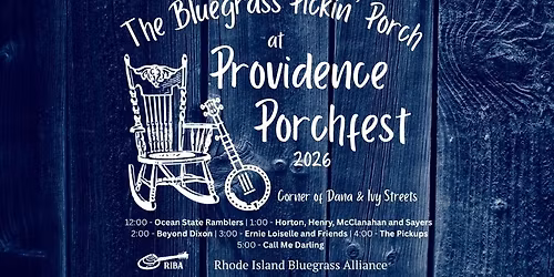 Bluegrass Pickin' Porch at Providence Porchfest 2026