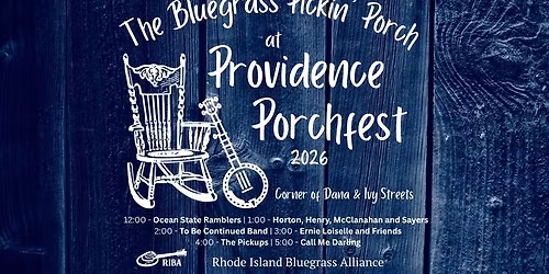 Bluegrass Pickin' Porch at Providence Porchfest 2026