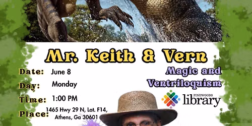 SRP - The Dino-mite Magic of Reading show at the Library at the Pinewoods Library - Keith Karnok!