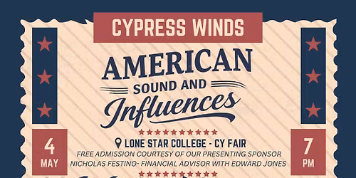 Cypress Winds in Concert: American Sound and Influences