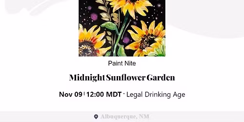 Paint Nite: Midnight Sunflower Garden