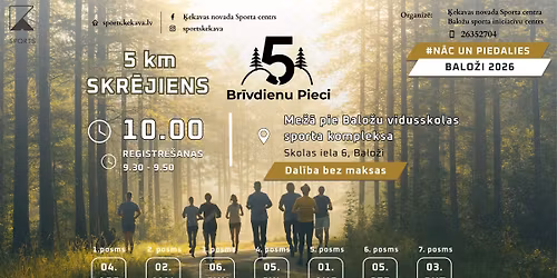 "Br\u012bvdienu Pieci" - 5 km skr\u0113jiens