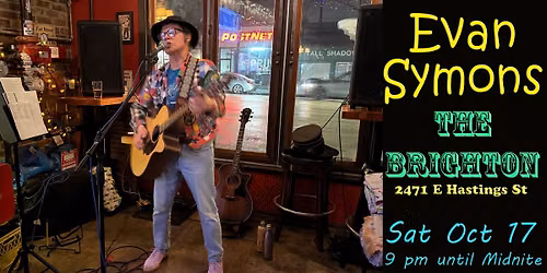 Evan Symons returns to The Brighton!
