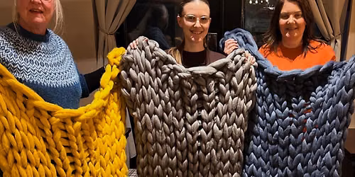 Luxury Chunky Throw - Arm Knitting Workshop 