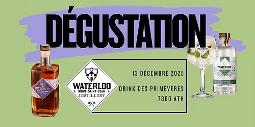 Dégustation Waterloo Distillery