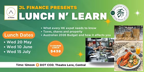 Lunch N\u2019 Learn with JL Finance