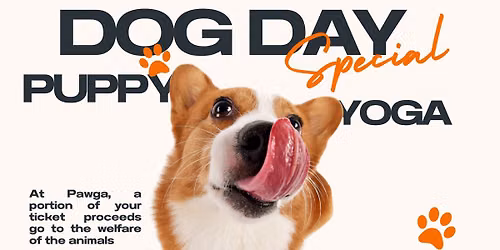 Pawga's Dog Day Spl Puppy Yoga at Roms N Raks