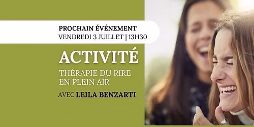 Activit\u00e9 de TH\u00c9RAPIE DU RIRE au Parc Victoria \ud83c\udf33