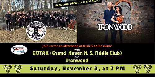 GOTAK & Ironwood FREE Concert!