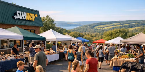 Outdoor Vendor Market at Trumansburg, Ny Subway!