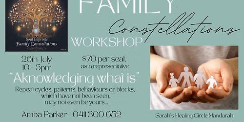 \u2728 Family Constellations workshop \ud83d\ude4f\ud83c\udffc