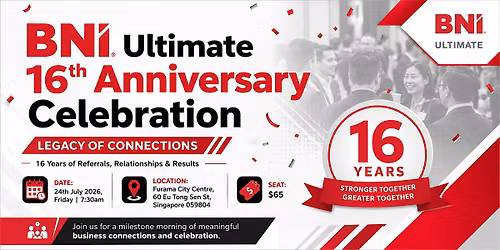 16 Years Anniversary, The Ultimate Business Journey