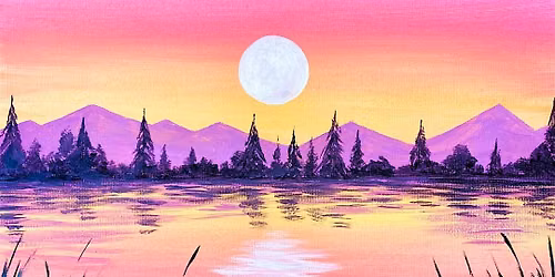 Sip & Paint at Porto Lounge Fishponds, Bristol - "Twilight Waters"