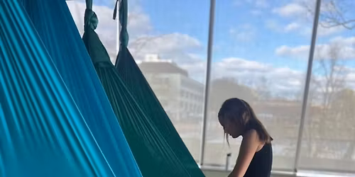 aerial floating sound meditation + acupuncture