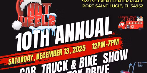 HOT WEELZ 10th ANNUAL CAR SHOW & TOY DRIVE