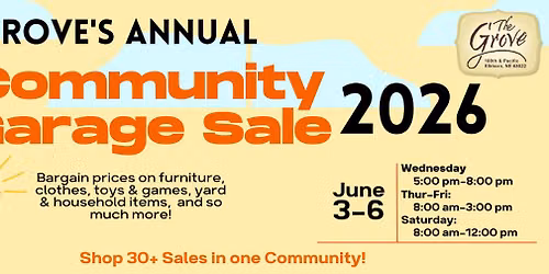 2026 Grove Neighborhood Garage Sale