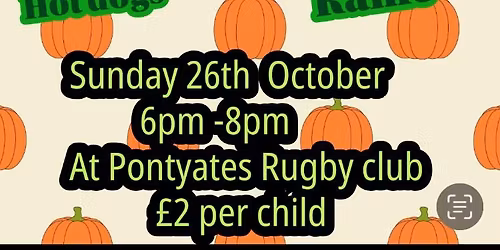 Pontyates RFC Halloween Party