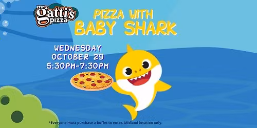 Baby Shark at Mr. Gattis Pizza Midland! 