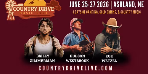 Country Drive Music Fest 2026 | Ashland Nebraska