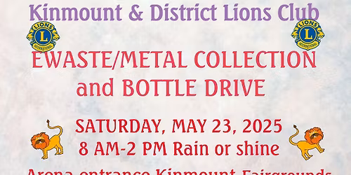 Ewaste\/metal collection and bottle drive