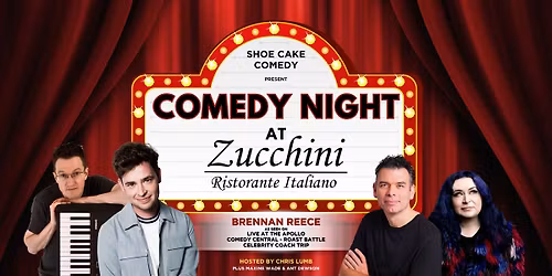 ** SOLD OUT ** Comedy Night at Zucchini's in Batley