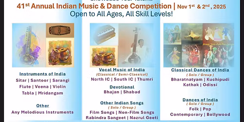 41st Indian Music and Dance Competition