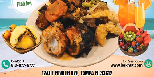 Sunday Brunch - Full Caribbean Buffet with Live Reggae Music