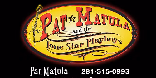 Public Dance with Pat Matula and The Lone Star Playboys