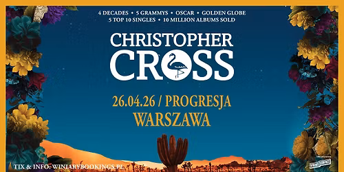 CHRISTOPHER CROSS \/ 26.04.26 \/ Progresja, Warszawa