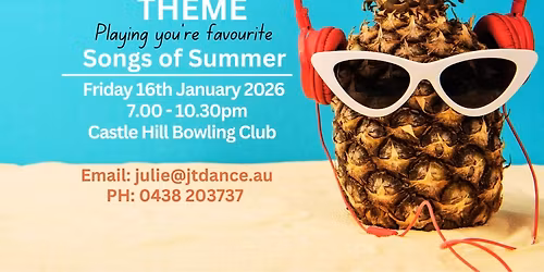 Julie T's January Dance Party - Summer Holiday Theme