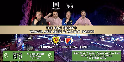 The Flat Chat's World Cup Quiz and Watch Party!