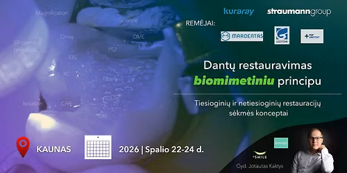 Restauravimas Biomimetiniu principu | Tiesiogini\u0173 ir netiesiogini\u0173 restauracij\u0173 s\u0117km\u0117s konceptai