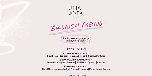Uma Nota Champagne & Bossa Nova monthly Brunch \ud83e\udd42