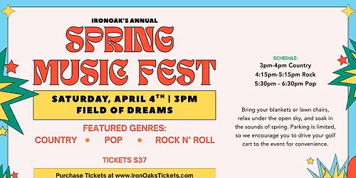 IronOaks Annual Spring Music Fest