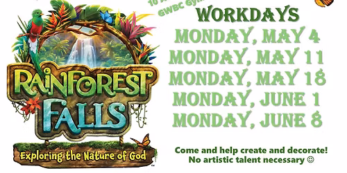 Vacation Bible School Workdays