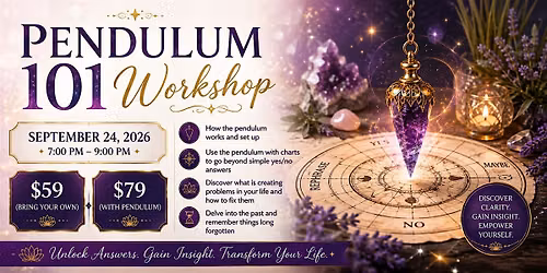 Pendulum 101 Workshop