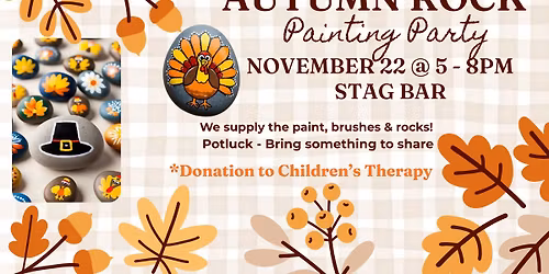Autumn Rock Painting Party