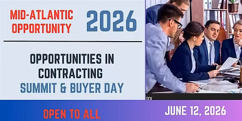 Opportunities in Contracting  Summit &  Buyer Day