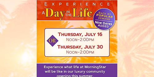 A Day In The Life at MorningStar of Pasadena Event!
