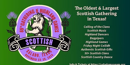 65th Salado Scottish Gathering and Highland Games