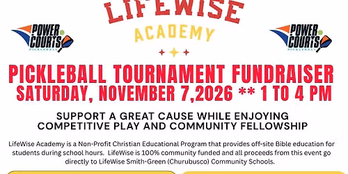 Pickleball Tournament to support Smith-Green's LifeWise 