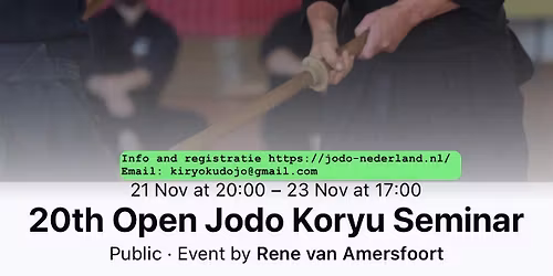 20th Open Jodo Koryu Seminar