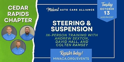 Cedar Rapids Chapter: Steering & Suspension